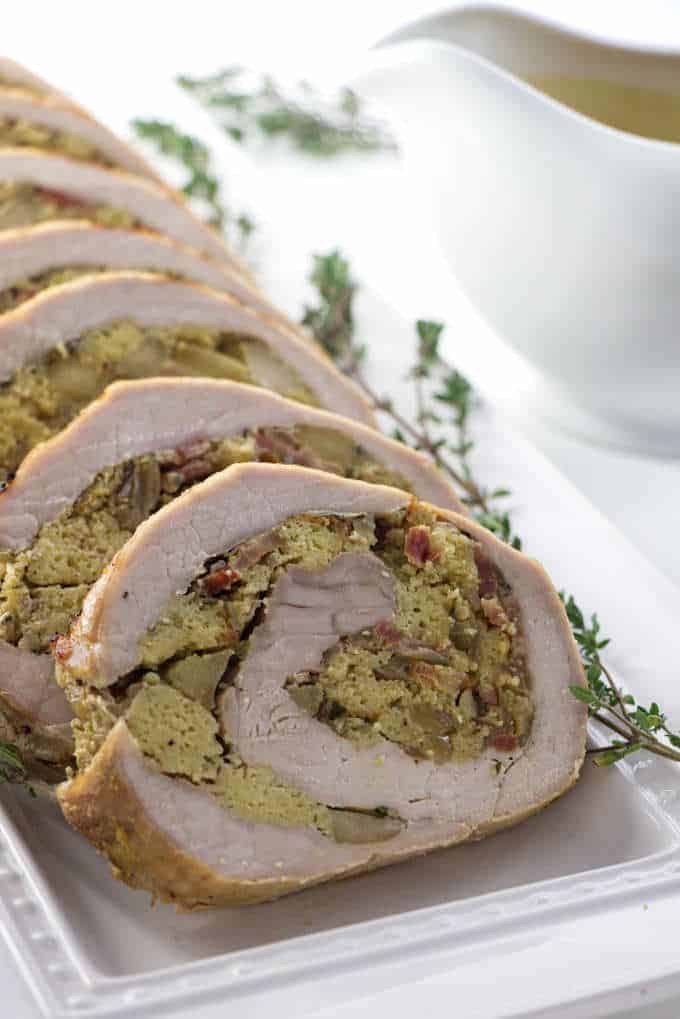 Apple Stuffed Pork Loin
