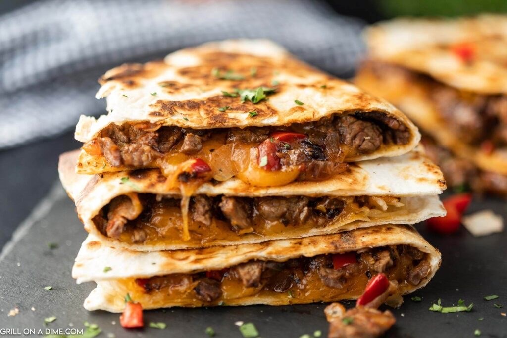 Blackstone Steak Fajita Quesadillas
