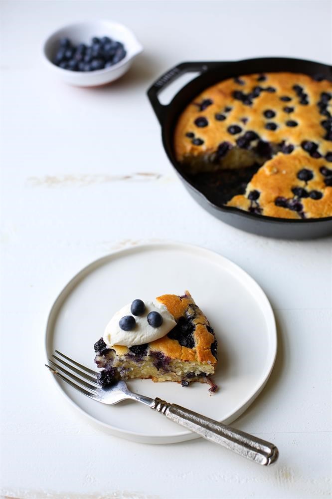 Blueberry Ricotta Skillet Cake
