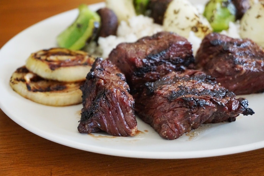 Brown Sugar Bourbon Steak Tips
