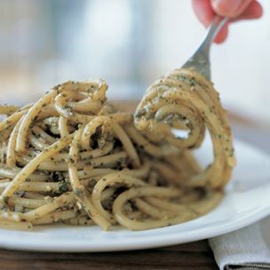 Bucatini with Pesto
