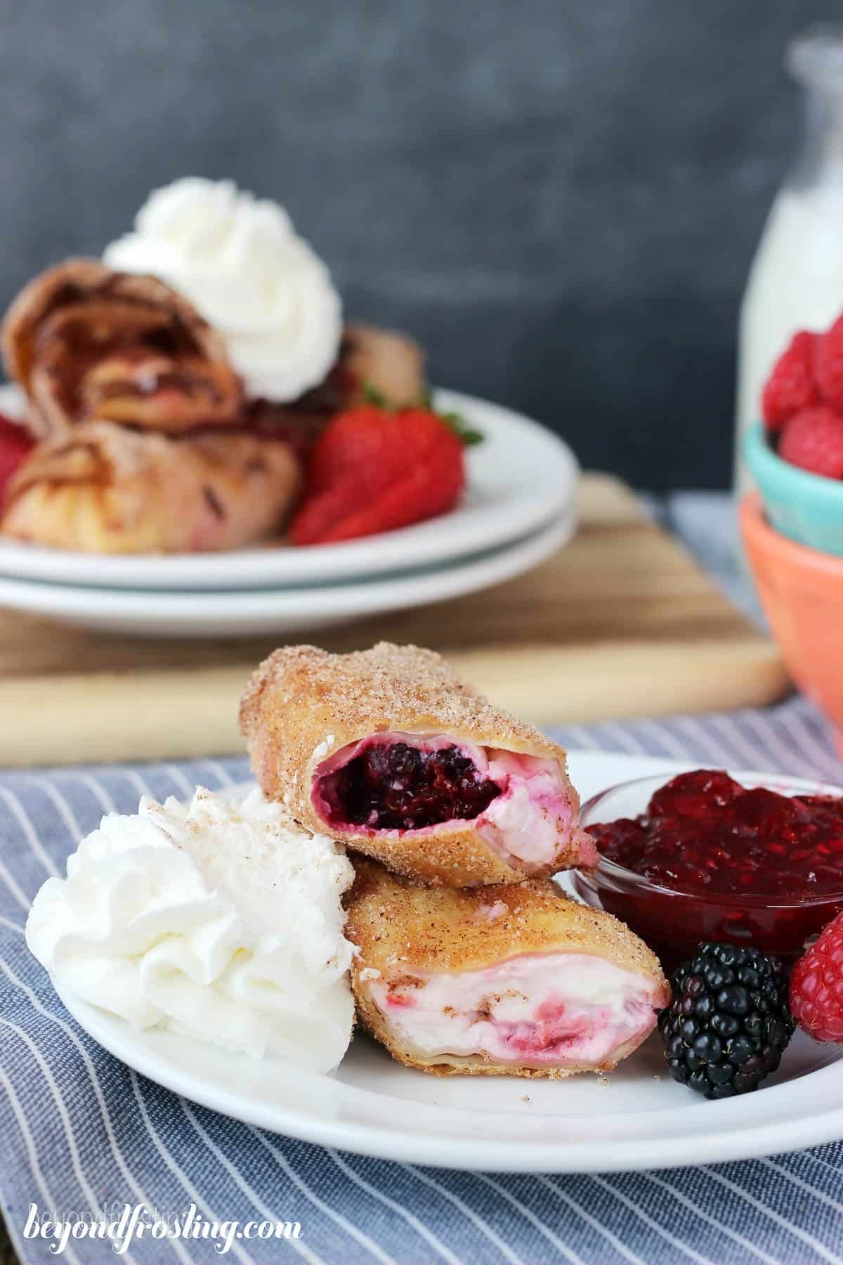 Cheesecake Egg rolls
