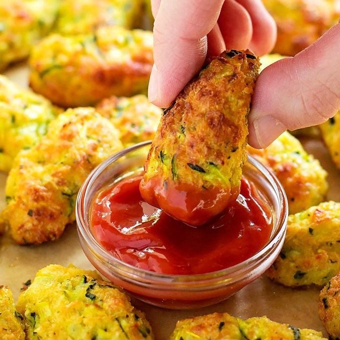 Cheesy Zucchini Tots
