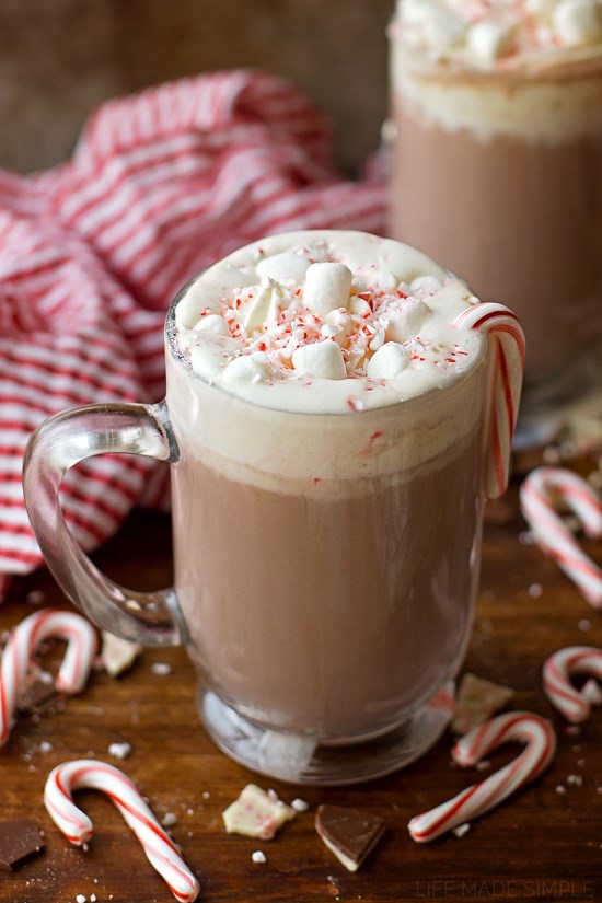Chocolate Mint Hot Chocolate
