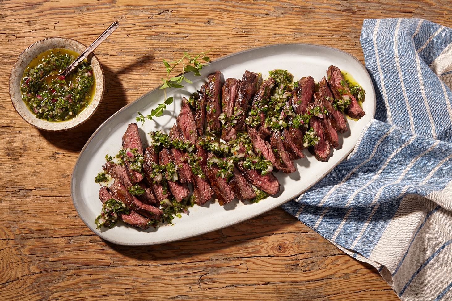 Churrasco con Chimichurri - Grilled Skirt Steak
