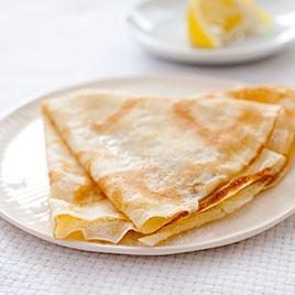 Crepes with Sugar and Lemon
