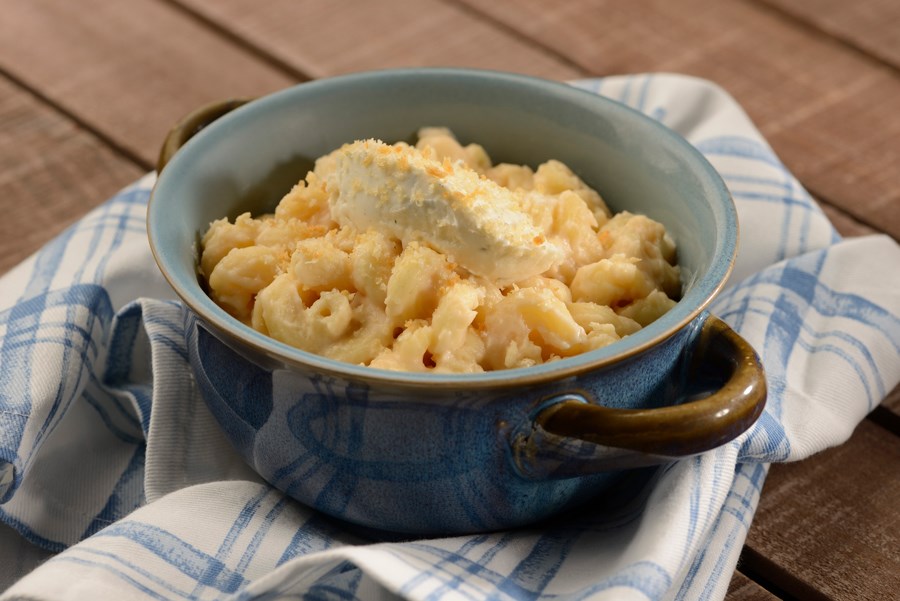 Disney Gourmet Macaroni and Cheese with Boursin, Garlic & Fine Herbs Cheese topped with Herbed Panko

