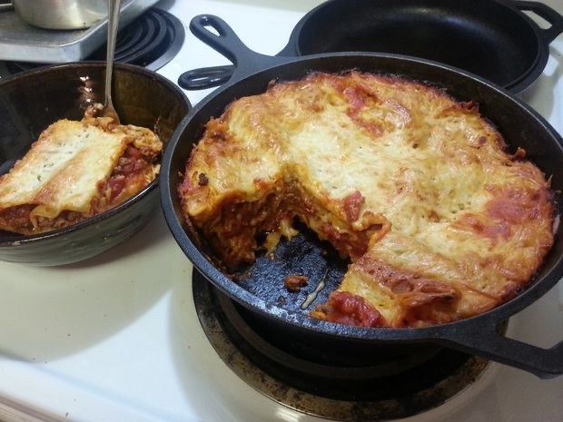 Dutch Oven Lasagna
