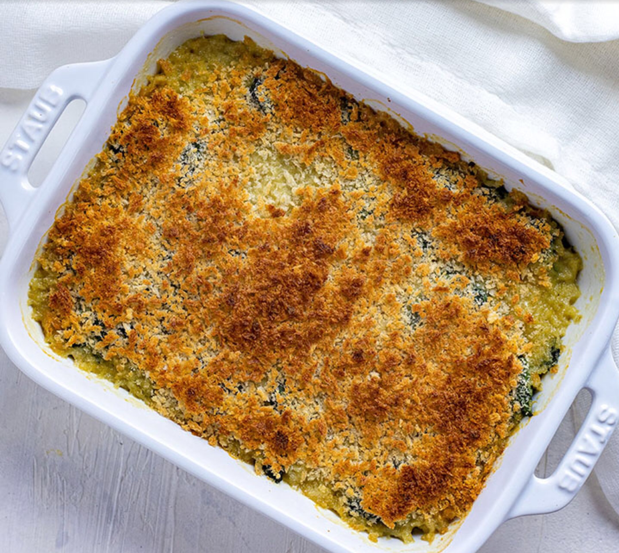Easy Spinach Parmesan Casserole
