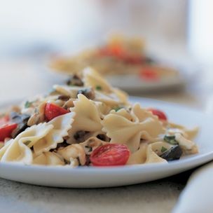 Farfalle with Roasted Garlic and Eggplant
