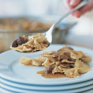 Farfalle with Veal and Pine Nuts
