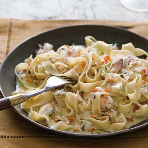 Fettuccine with Crab and Fennel
