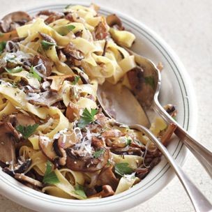 Fettuccine with Wild Mushrooms
