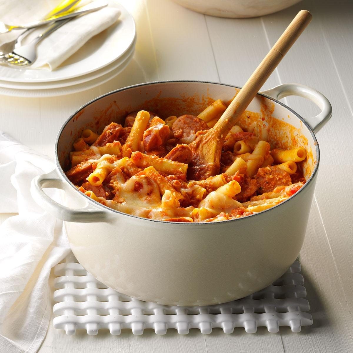 Fire-Roasted Ziti with Sausage
