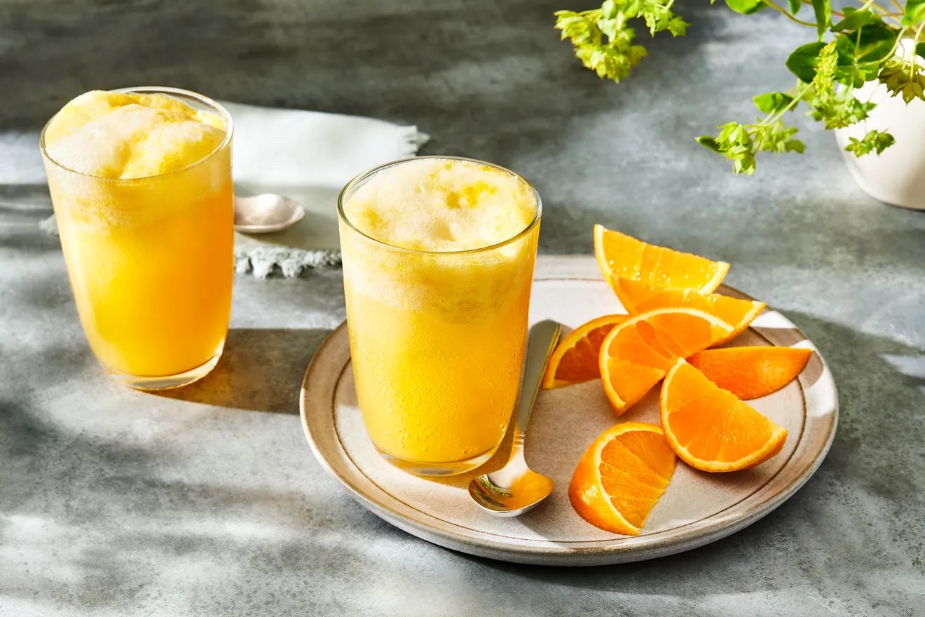Fizzy Orange Sherbet Cooler
