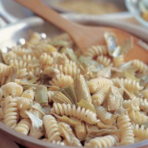Fusilli with Artichokes 
