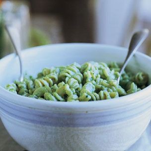 Fusilli with Raw Zucchini, Mascarpone and Ricotta
