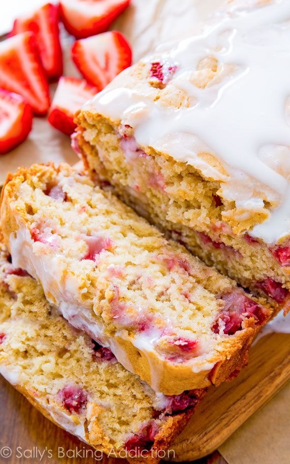 Glazed Strawberry Bread
