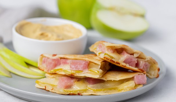 Ham & Cheese on Tortilla Quesadilla
