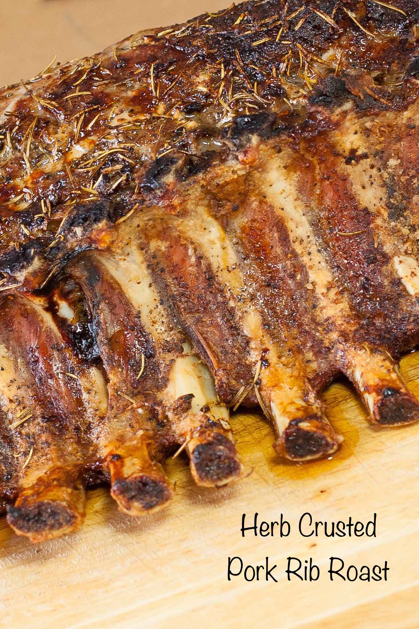 Herb Crusted Pork Rib Roast
