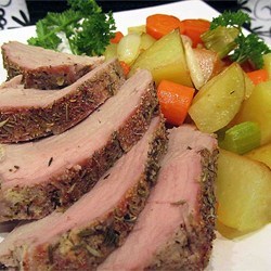 Herb Roasted Pork Loin and Potatoes
