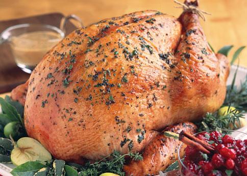 Herb-Roasted Turkey with Apple Cider Gravy
