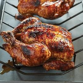 Honey-Mustard Glazed Grill-Roasted Chicken
