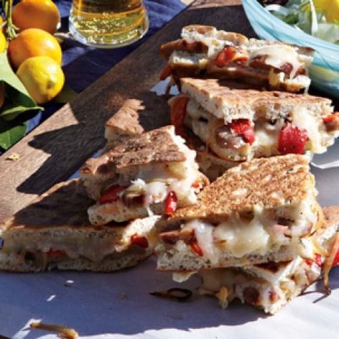 Italian Sausage and Roasted Pepper Panini
