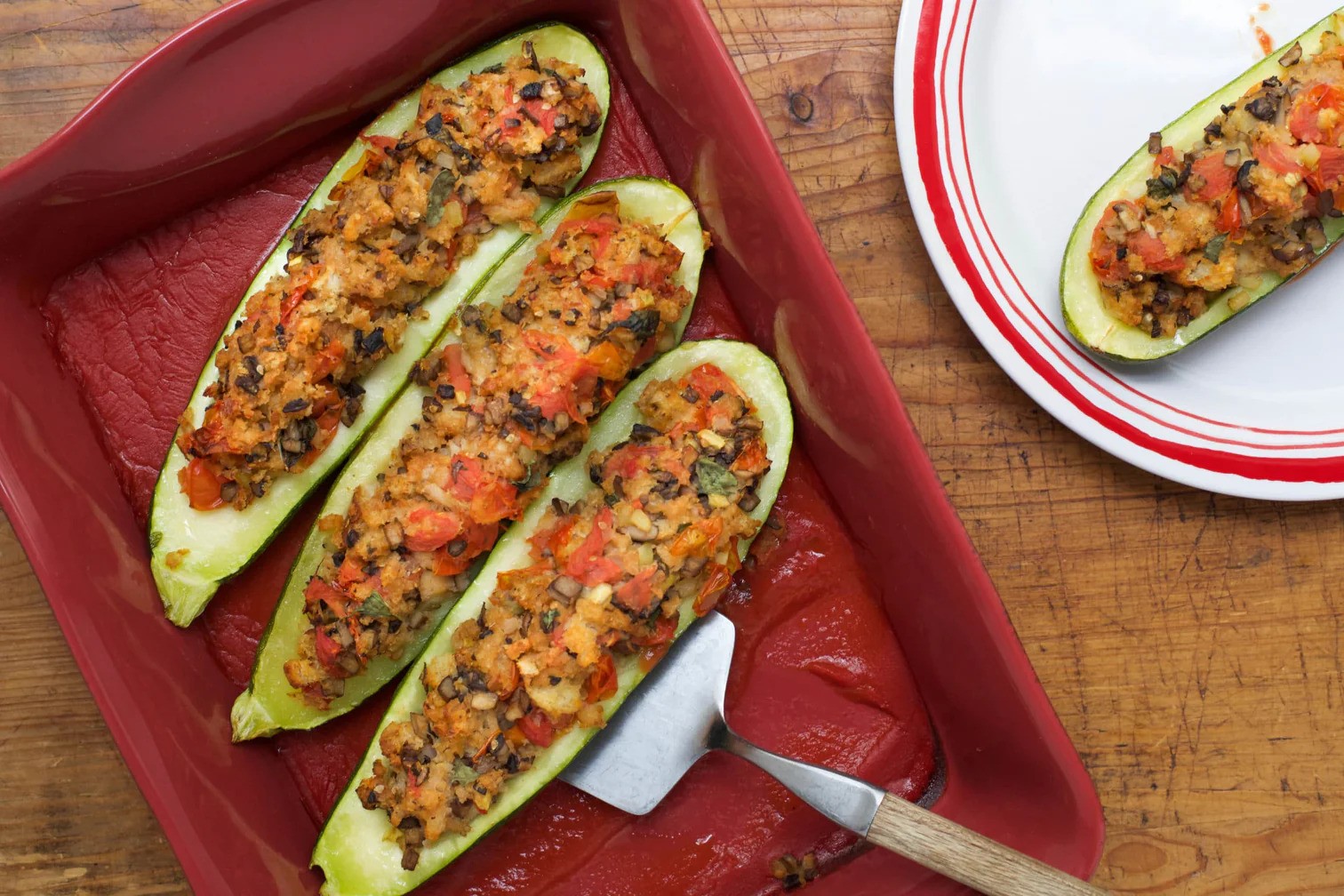 Mama Elsas Stuffed Zucchini
