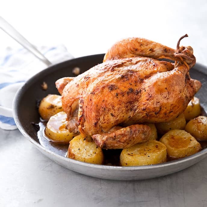 One-Pan Roast Chicken and Potatoes
