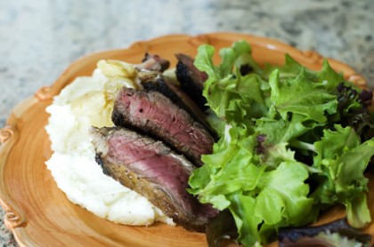 Pan-Fried Ribeye Steak
