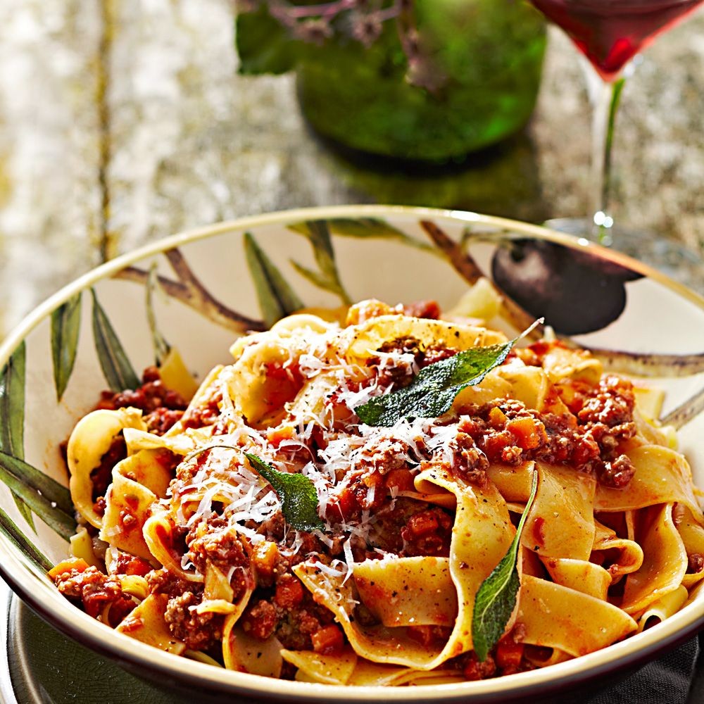 Pappardelle with Bolognese Sauce
