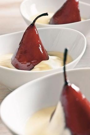 Poached Pears & Zabaglione
