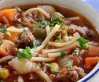 Quick & Zesty Vegetable Beef Soup
