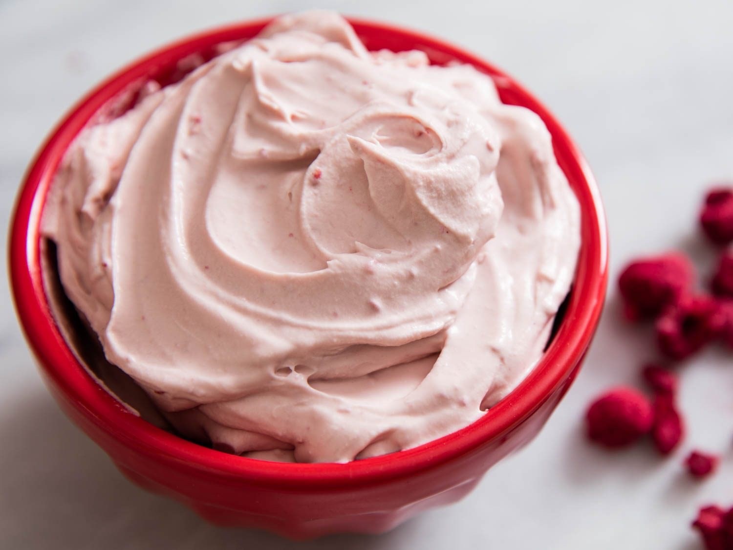 Raspberry Cream (For Waffle Bowls)
