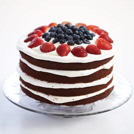 Red, White, and Blue Layer Cake
