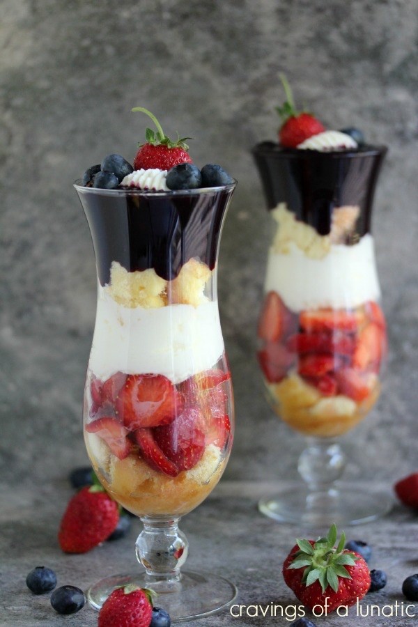 Red, White & Blueberry Parfaits
