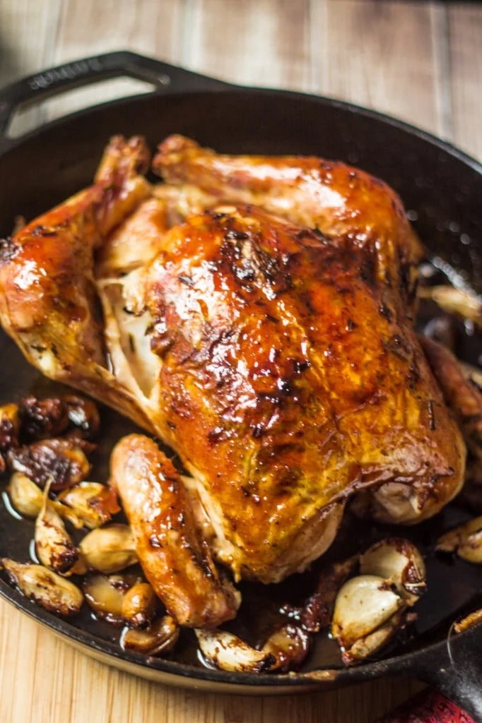 Roasted Chicken with 40 Cloves of Garlic

