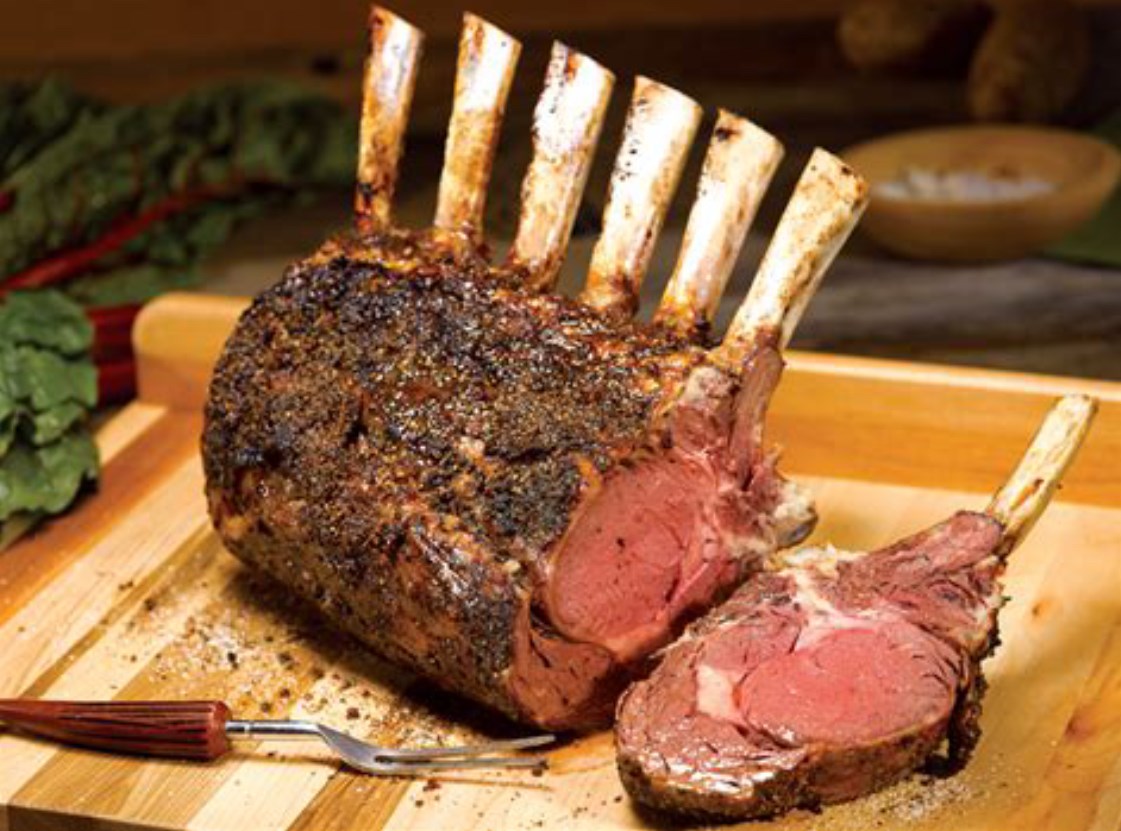 Roasted Prime Rib on Yorkshire Pancakes
