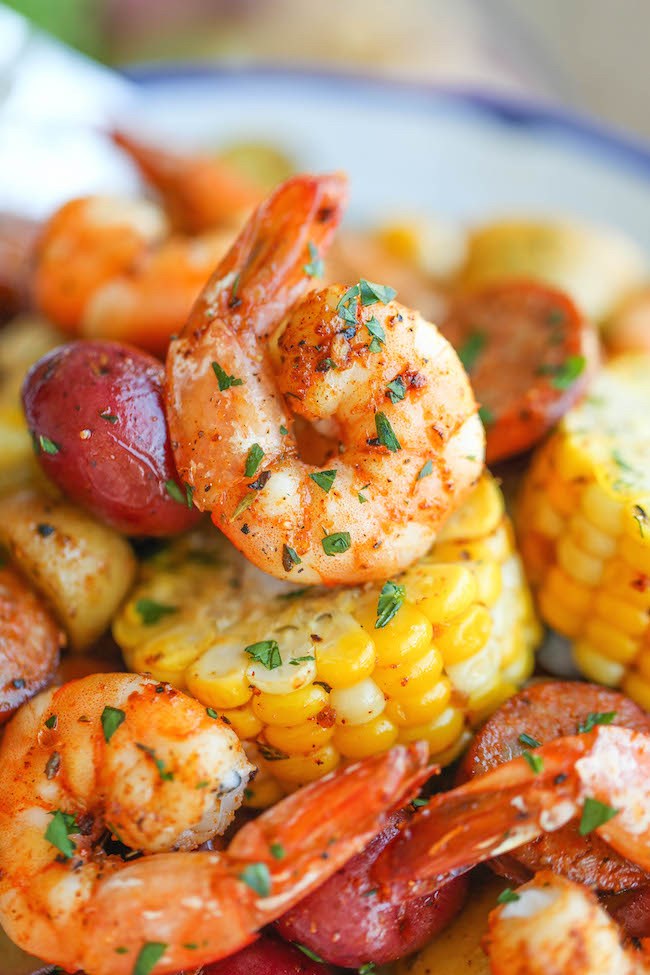 Shrimp Boil Foil Packets
