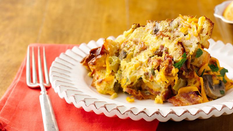 Slow-Cooker Bacon, Smoked Cheddar and Egg Casserole
