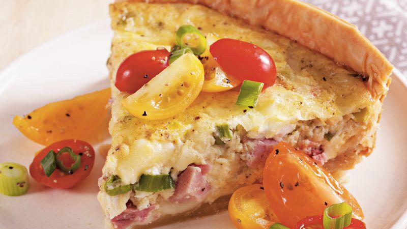 Slow-Cooker Ham and Swiss Quiche
