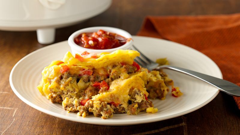Slow-Cooker Mexican Breakfast Casserole
