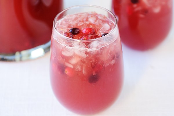 Sparkling Cranberry Apple Cider Punch
