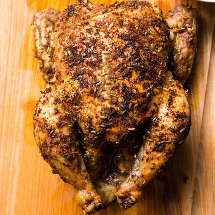 Spice-Roasted Chicken with Fennel, Coriander, and Lemon
