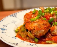 String Beans and Meatballs
