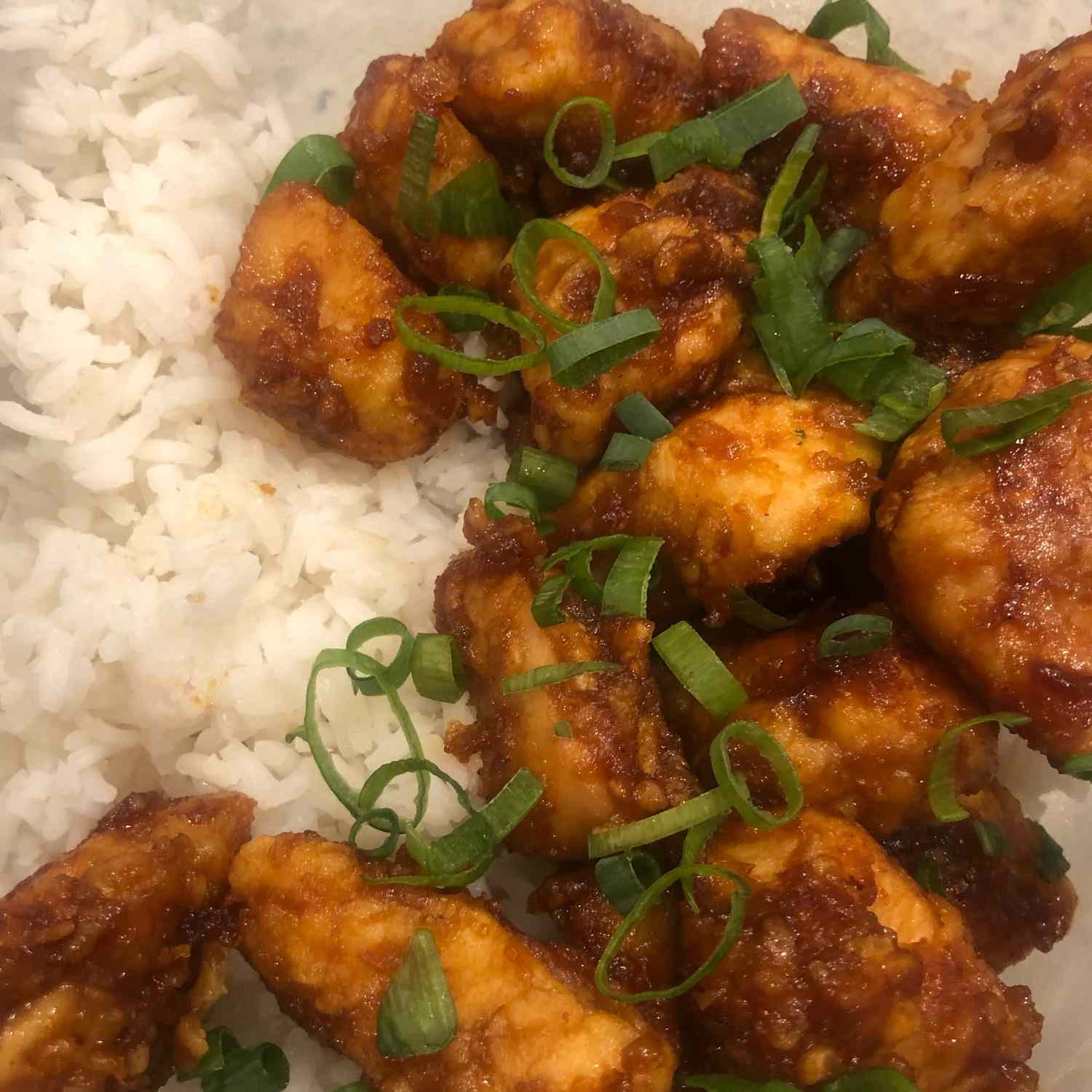 Sweet, Sticky, and Spicy Chicken
