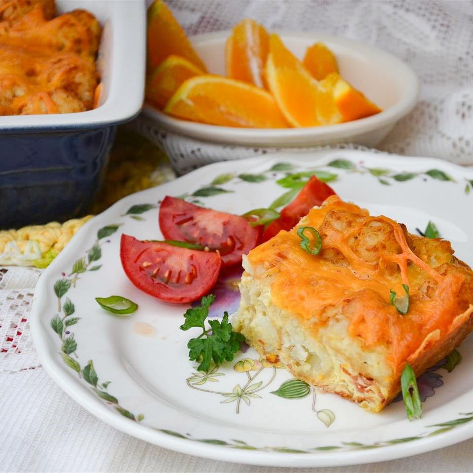 Tater Tot and Bacon Breakfast Casserole

