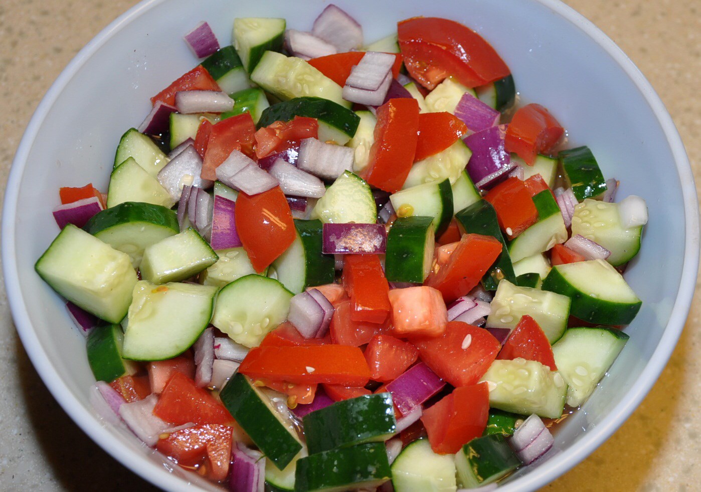 Tomato Cucumber Salad (Horiatiki)
