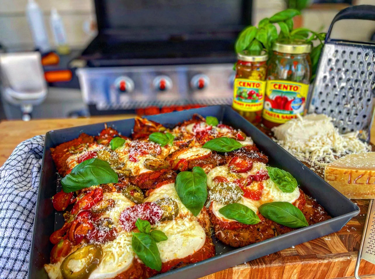 Veal Parmigiana with Cherry Peppers
